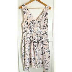 Y2K Victorias Secret‎ Vintage Peach Floral Dress sz 8 Babydoll Fairycore Easter